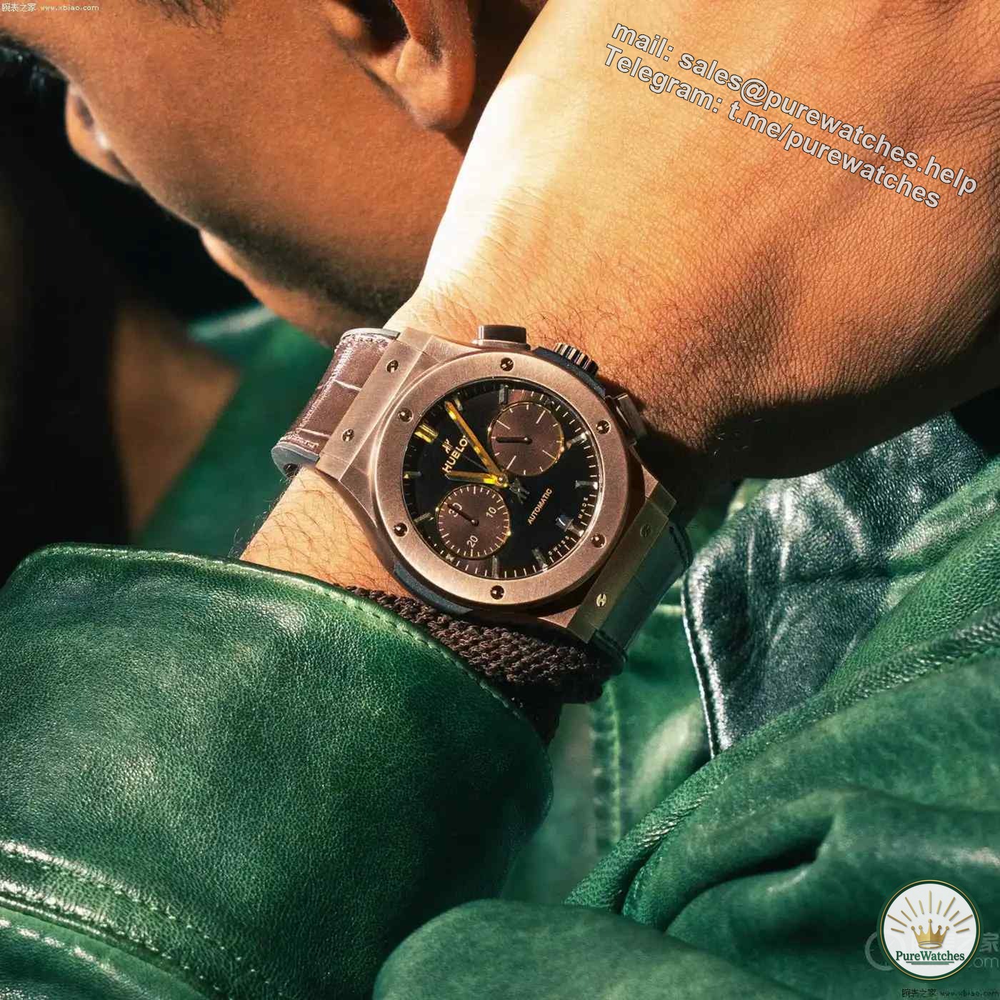 The most collectible bronze watch in 2025! Hublot’s classic fusion chronograph allows your wrist to witness the transformation of time