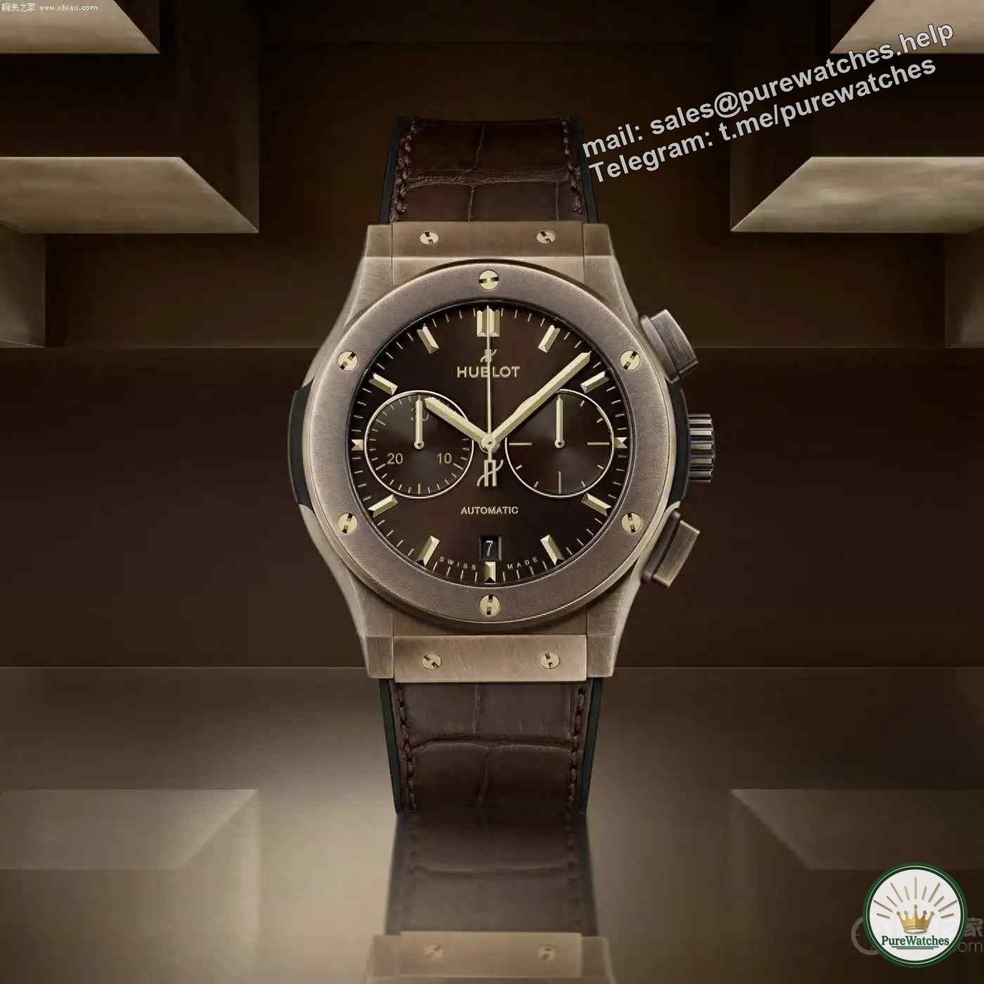 The most collectible bronze watch in 2025! Hublot’s classic fusion chronograph allows your wrist to witness the transformation of time