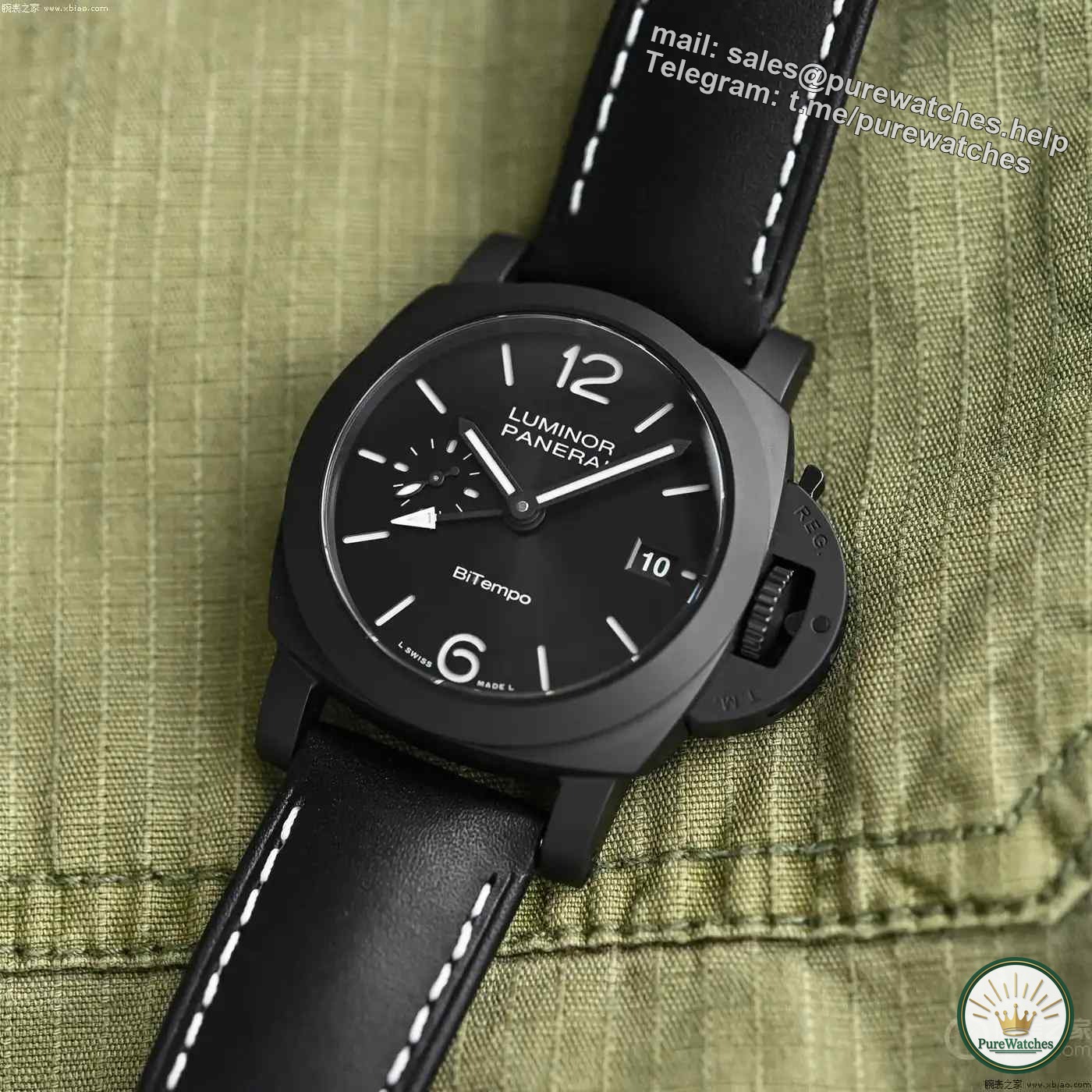 Panerai’s first 40mm ceramic GMT is here! PAM01460 Black Warrior is equipped with dual time zones and has a 72-hour power reserve of just over 120,000?