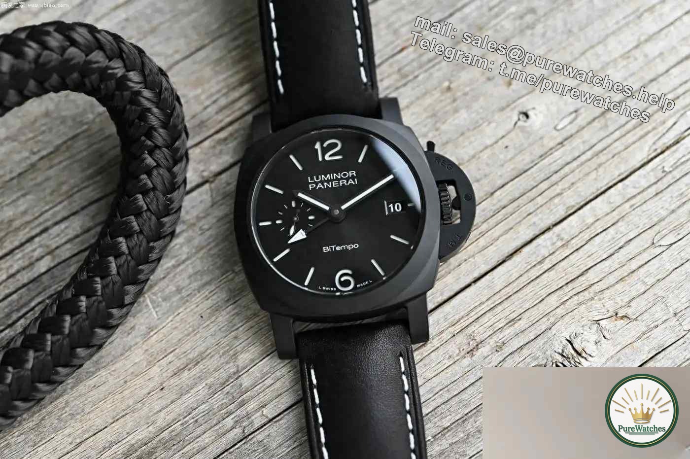 Panerai’s first 40mm ceramic GMT is here! PAM01460 Black Warrior is equipped with dual time zones and has a 72-hour power reserve of just over 120,000?