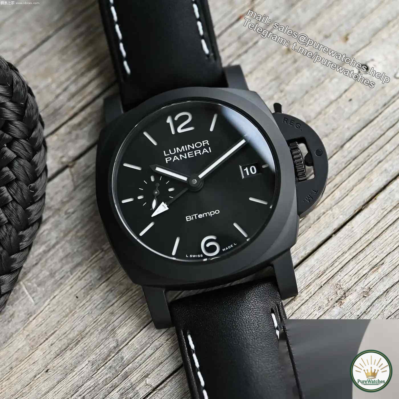 Panerai’s first 40mm ceramic GMT is here! PAM01460 Black Warrior is equipped with dual time zones and has a 72-hour power reserve of just over 120,000?