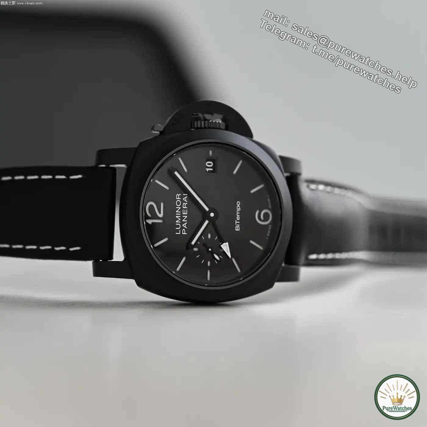 Panerai’s first 40mm ceramic GMT is here! PAM01460 Black Warrior is equipped with dual time zones and has a 72-hour power reserve of just over 120,000?