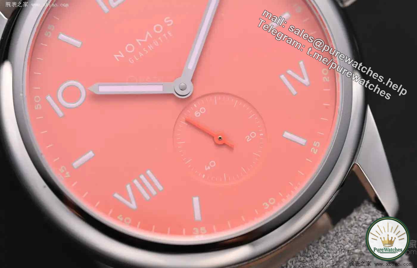 A touch of gentle pink on your wrists in autumn and winter! NOMOS coral pastel watch brightens up boring outfits