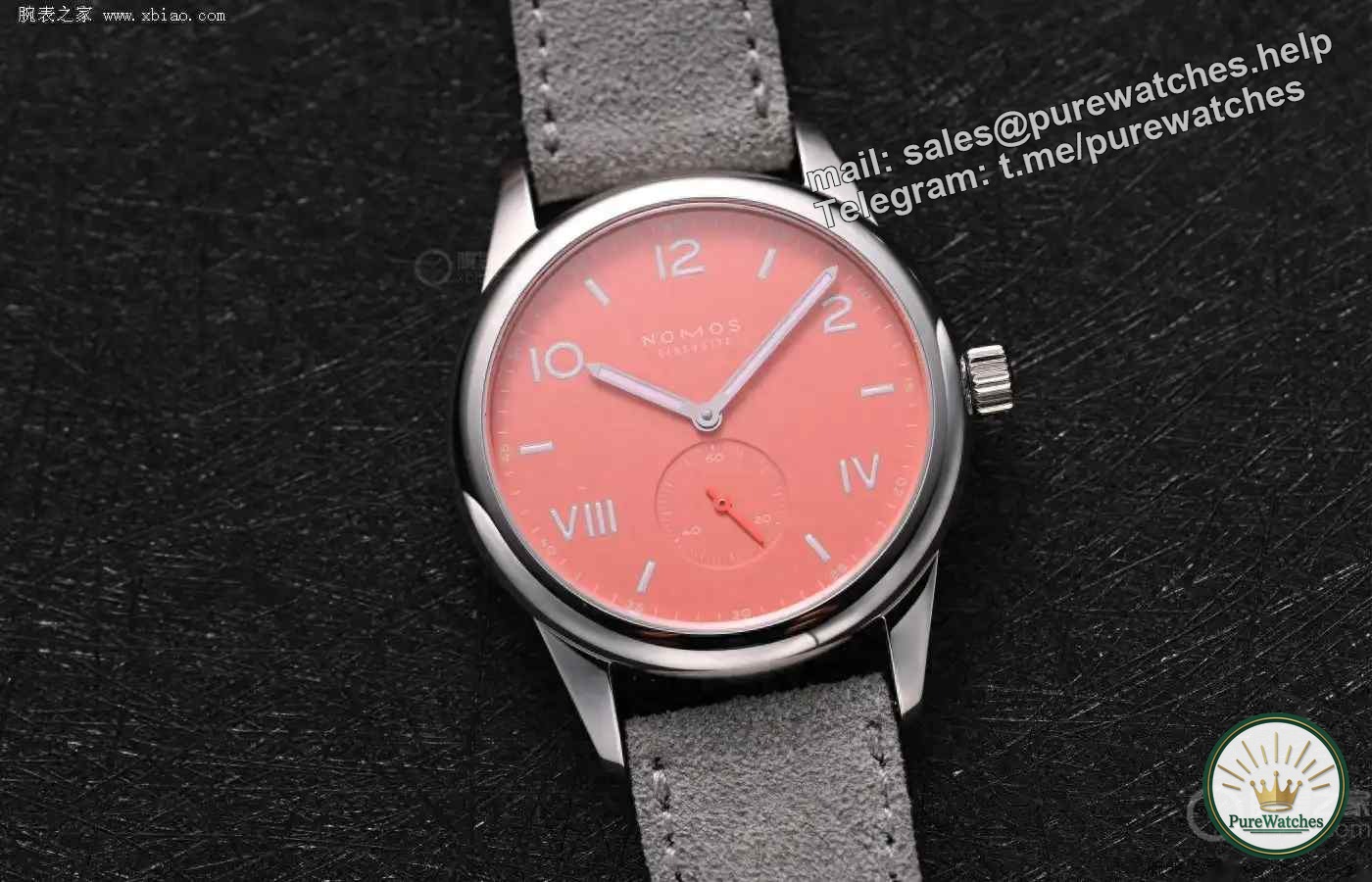 A touch of gentle pink on your wrists in autumn and winter! NOMOS coral pastel watch brightens up boring outfits