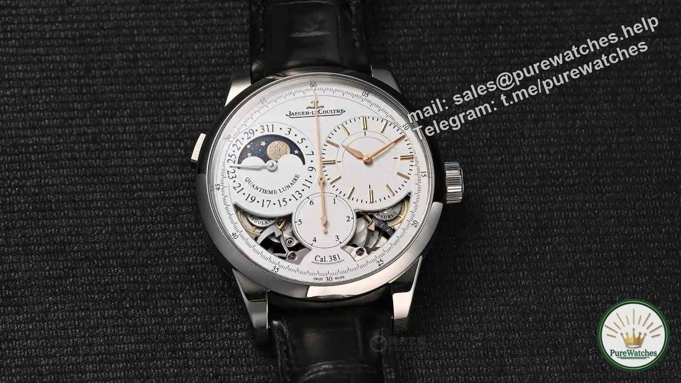 The Jaeger-LeCoultre Double Wing Moon Phase Watch makes a stunning debut! The original dual-power system solves the problem of travel time, with peak appearance and performance.