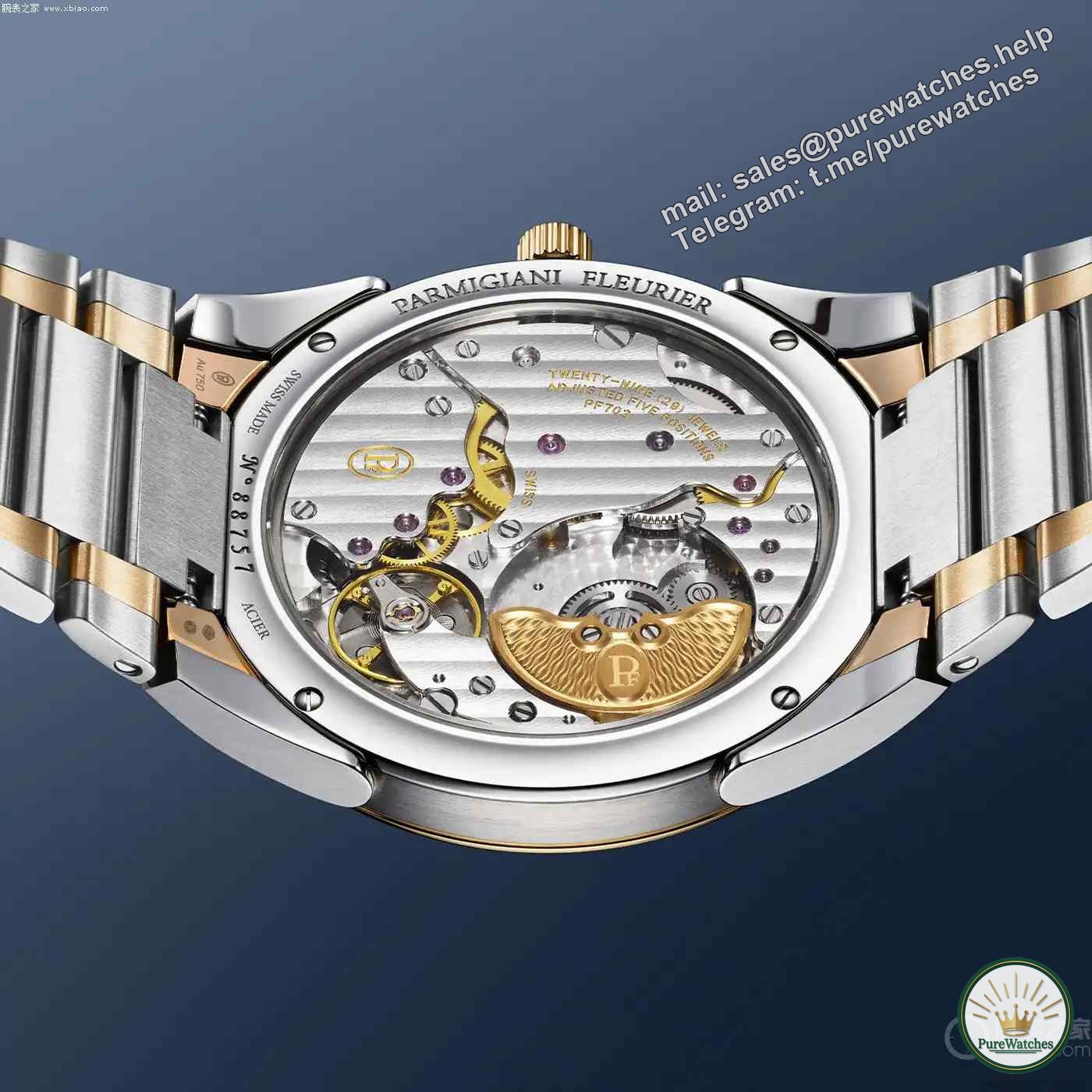 Only 7.8mm ultra-thin experience! Parmigiani Fleurier’s new gold dateless watch is here, and its hand-engraved dial amazes everyone.