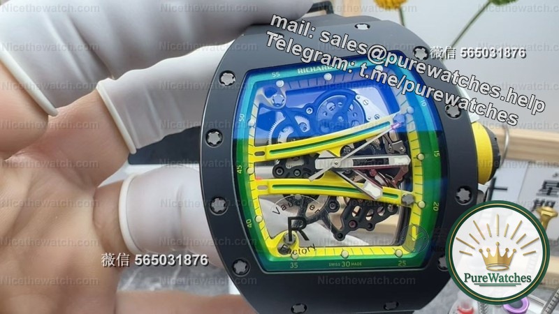 R factory RM061 high-end version is here! A true card-free Vaucher movement, the details are overwhelming Dandong, the bezel exploded!