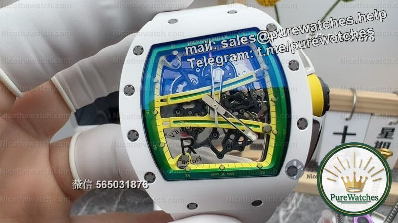 R factory RM061 high-end version is here! A true card-free Vaucher movement, the details are overwhelming Dandong, the bezel exploded!