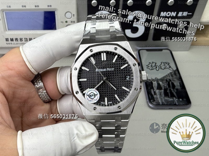 Audemars Piguet 15500 replica ceiling? The APS factory 4302 integrated movement was actually tested, and the details are so realistic!