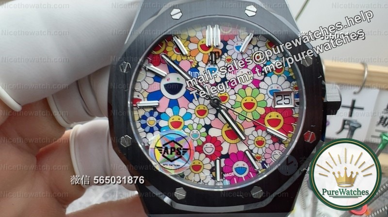 Don’t just look at Black Water Ghost anymore! This APS15500 sunflower ceramic watch instantly becomes the focus of the street when you put it on!