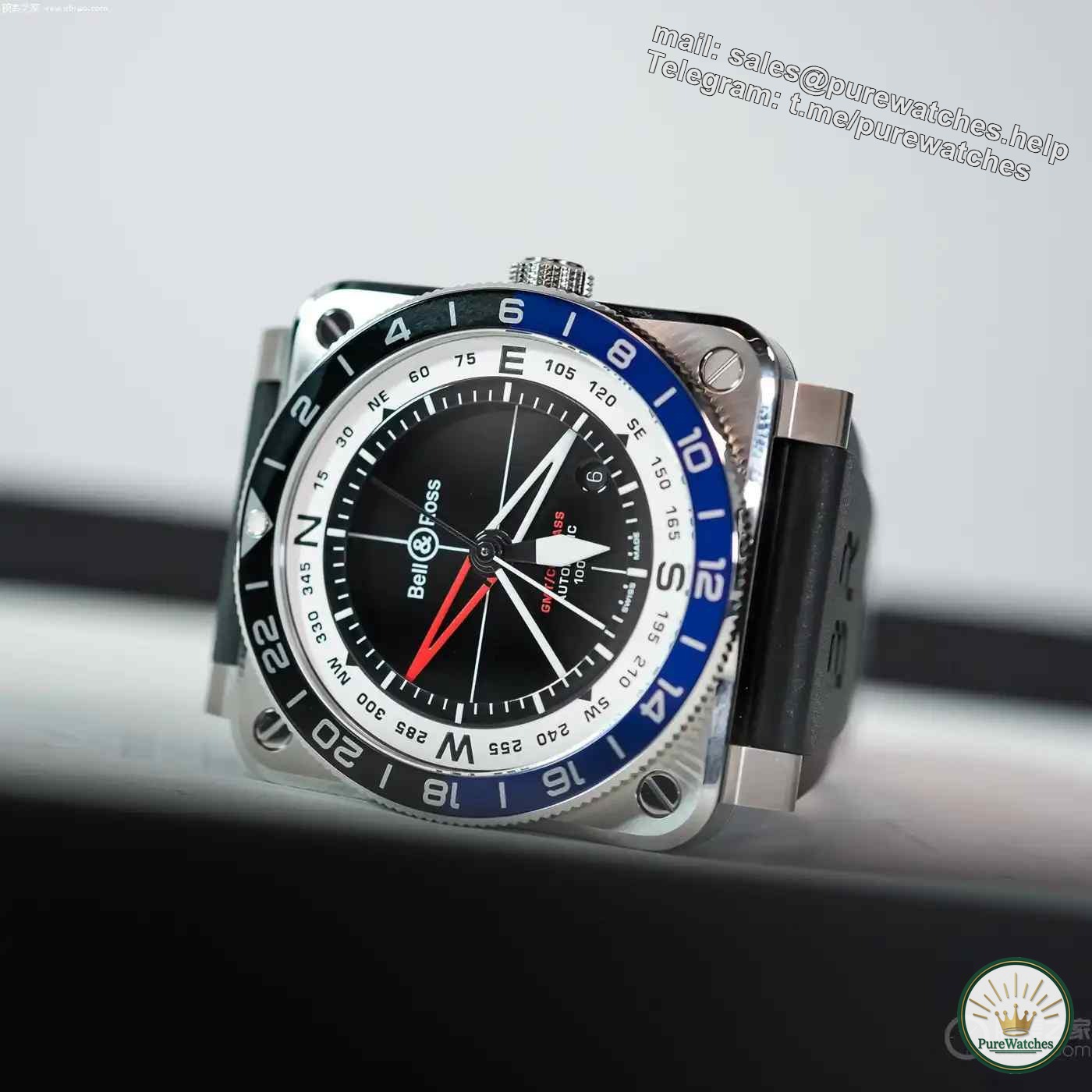 Bell & Ross’ limited edition of 500 GMT watches is coming! Comes with a navigation compass to unlock new ways to travel around the world