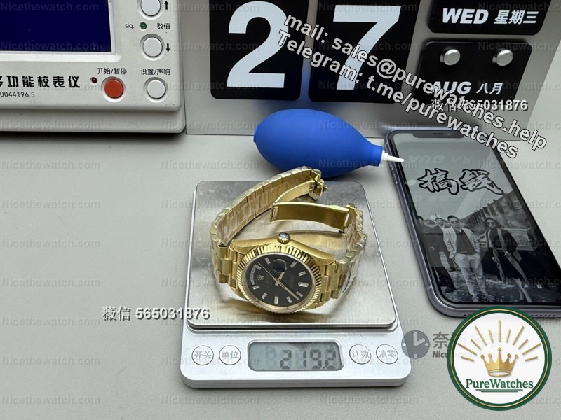 I have been wearing the CBD Black Rock Sugar V9 weighted version for a month, and it has a 219-gram real gold texture. Passers-by really thought I bought a genuine product!