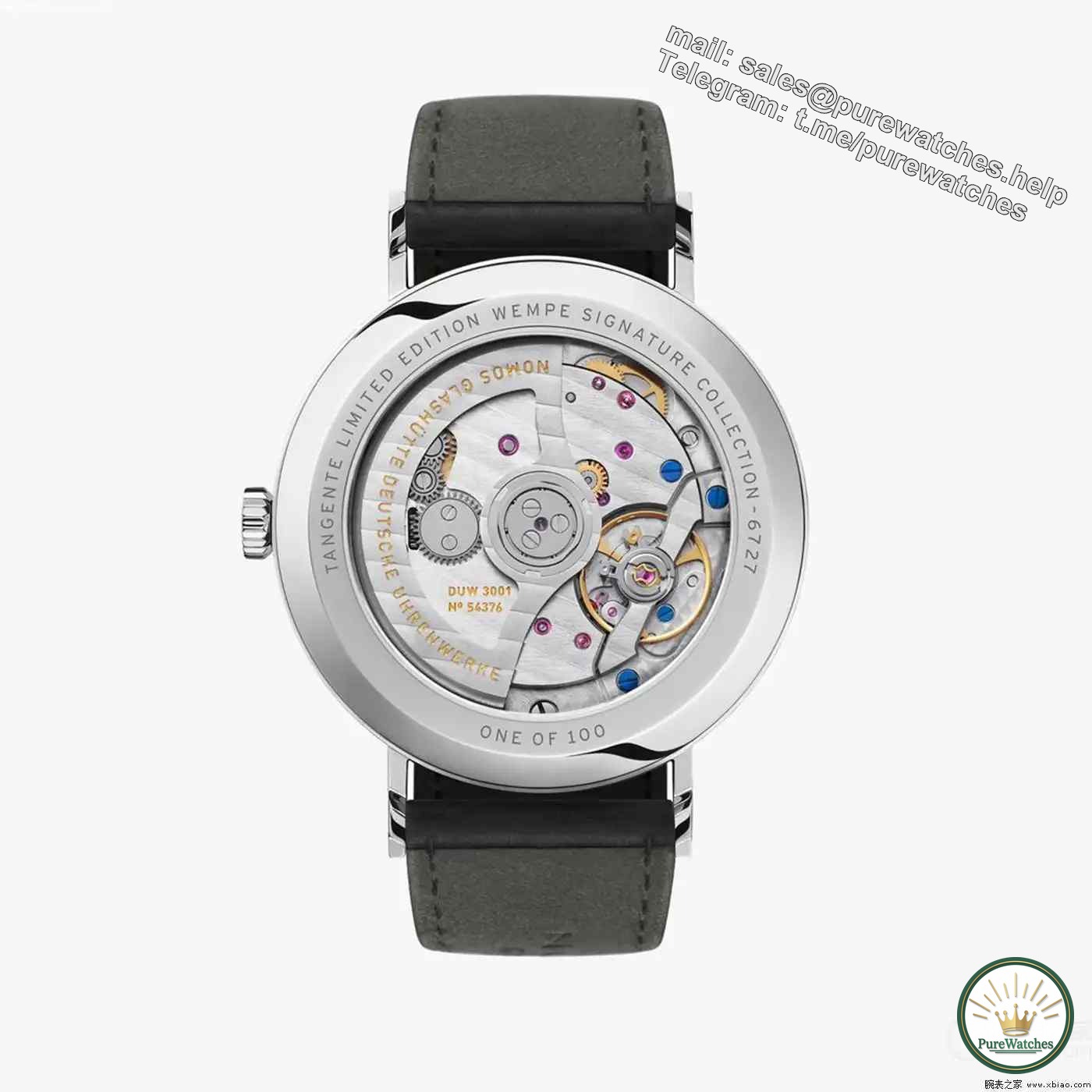 Only 100 pieces! Nomos联名Wempe铂灰盘腕表演绎德系极简美学新风尚