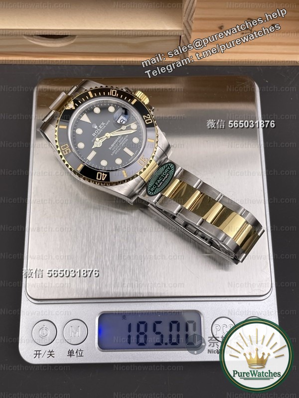 Actual measurement of RC’s new 40mm gold water ghost counterweight version: 172 grams of high reproduction, full of details, really delicious!