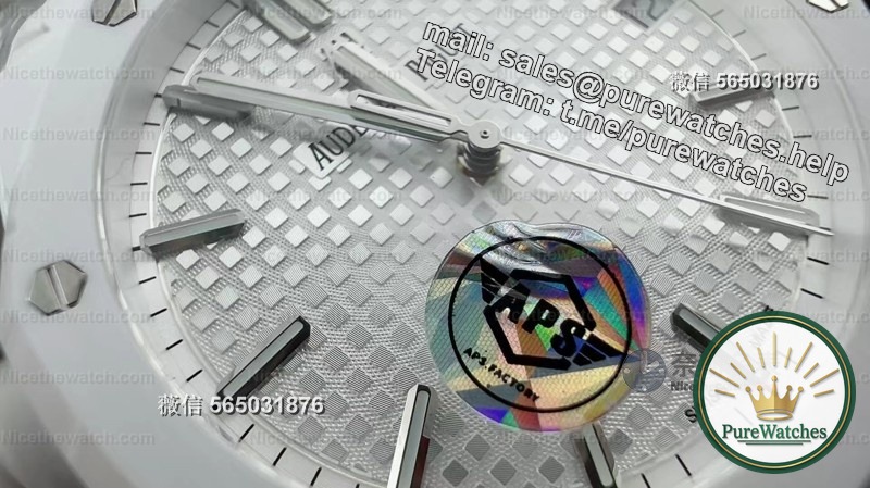 Can all ceramics be highly restored? APS factory Audemars Piguet 15500 white ceramic measured: light as a feather, hard as a rock!