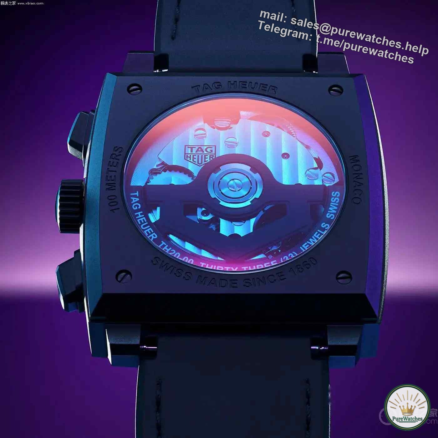 Night race light! TAG Heuer Monaco Limited Edition is here, the gradient purple and blue dial is breathtakingly beautiful, only 600 pieces!