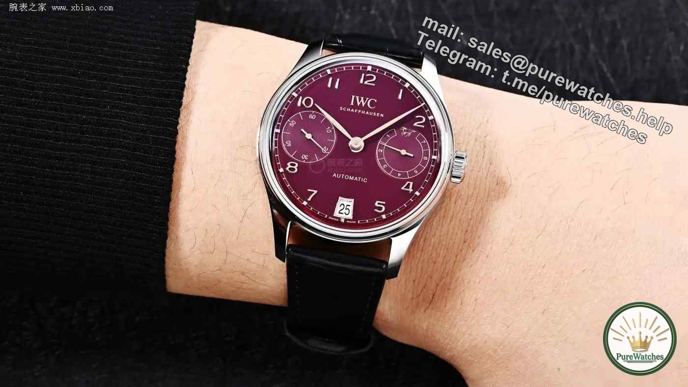 The IWC Year of the Horse zodiac watch is shockingly launched! Portuguese seven burgundy red plate + gold-plated horse oscillating weight, limited to 500 pieces, collect now