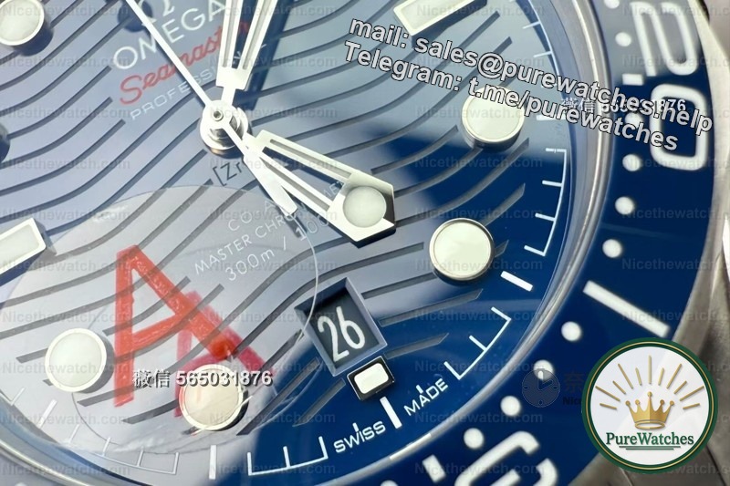 VS factory Omega Seamaster 300m V4 blue plate in-depth review: full of details, a true “original-level” replica