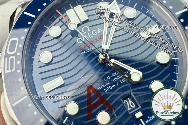 VS factory Omega Seamaster 300m V4 blue plate in-depth review: full of details, a true “original-level” replica