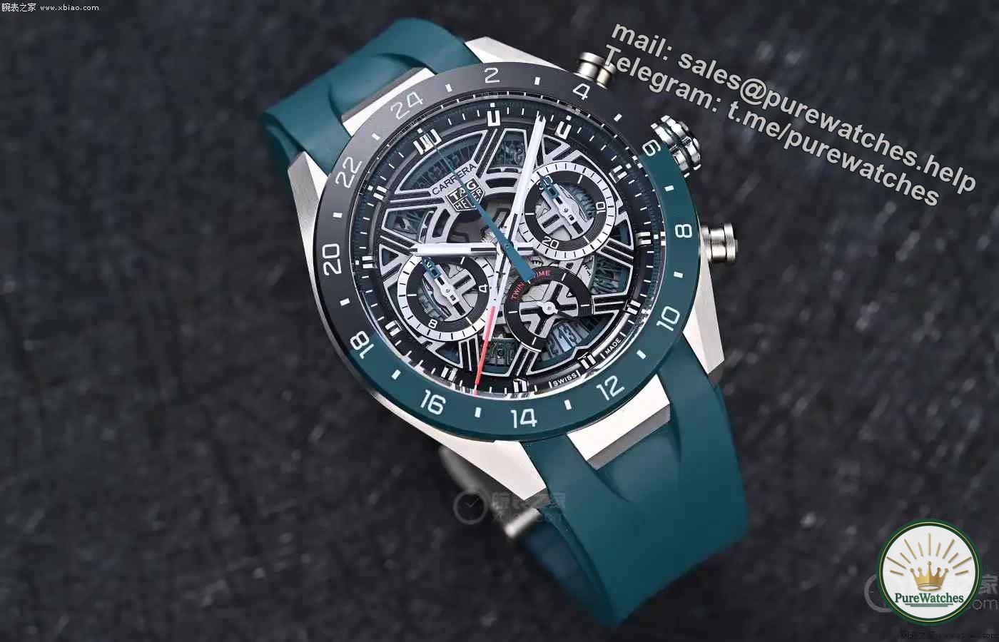 The public price is 70,000 to become a god! TAG Heuer dual time zone chronograph is coming, titanium + hollow plate is too explosive