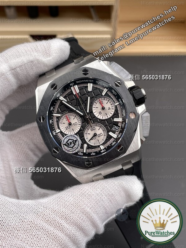 No more changing the movement! APS factory 26420 black ceramic upgraded 4401 integrated core, ceramic ring + quick release strap is so fragrant