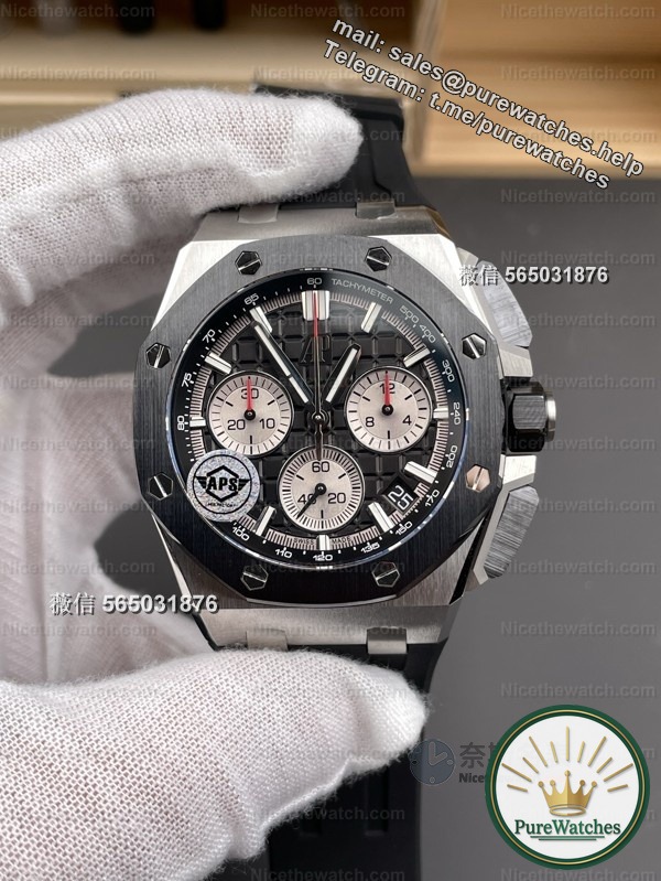 No more changing the movement! APS factory 26420 black ceramic upgraded 4401 integrated core, ceramic ring + quick release strap is so fragrant