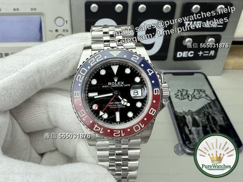 Stop buying from Factory C? Actual measurement of VS factory Rolex Coke ring, 12.1mm thickness + really fast adjustment calendar is too top