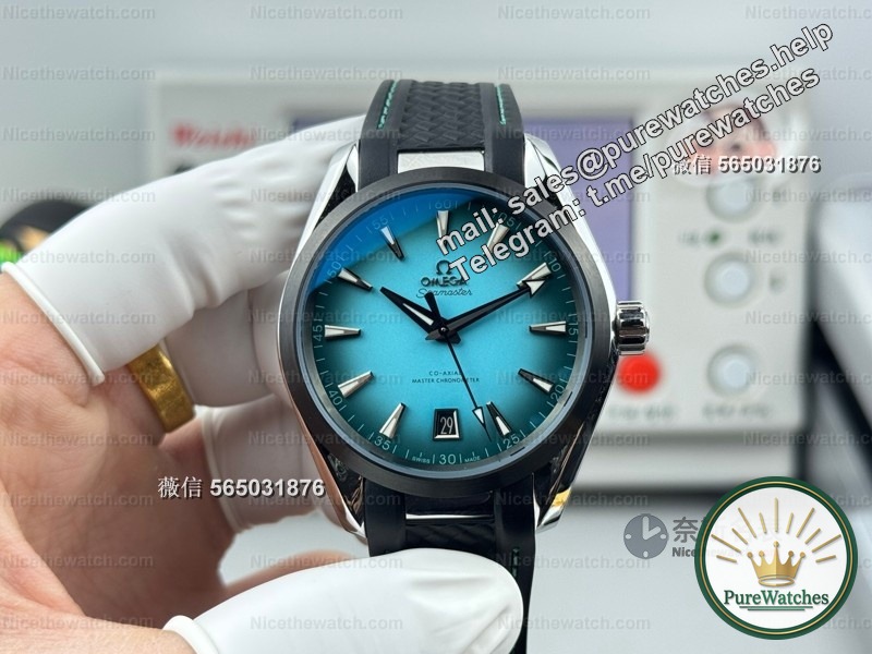 I tried on the new VS Haima 150 ceramic ring turquoise gradient disc: this detail really made my heart beat!