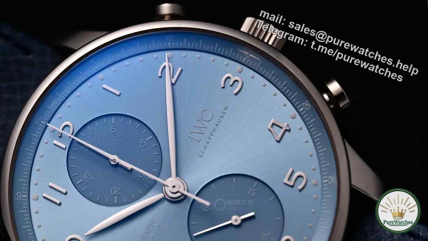 IWC Portuguese plan is shockingly new! Horizon blue plate and platinum case, a high-end wrist art