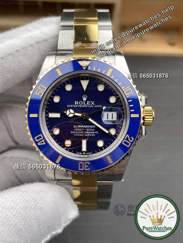 Actual test of VS Golden Blue Water Ghost V2 weighted version! 186 grams of accurate version, Dandong 3235 movement is as stable as genuine!