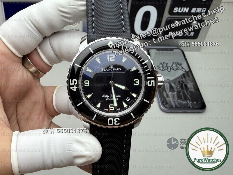 After a two-year hiatus, the King is back! The details of the ZF Fifty Fathoms replica watch are incredible, even the bubble mirror is restored to 1:1?