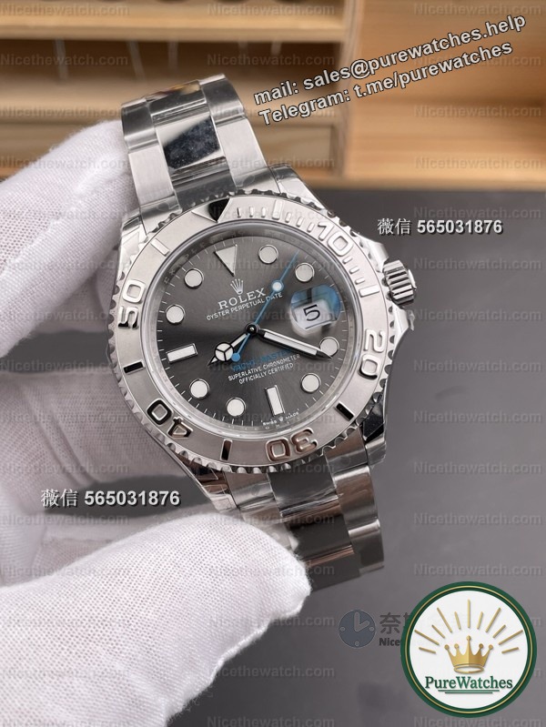 The second hand is just right blue! VS Gray Yacht Dandong 3235 Review: Full luminous, bezel-free, and calendar jumps instantly!