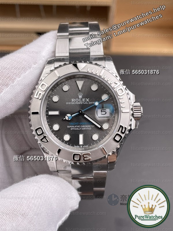 The second hand is just right blue! VS Gray Yacht Dandong 3235 Review: Full luminous, bezel-free, and calendar jumps instantly!