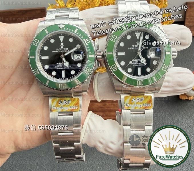 The first fourth generation Green Water Ghost! ARF factory fruit wood green ring + Dandong 3235 movement, the details are not inferior to VS?