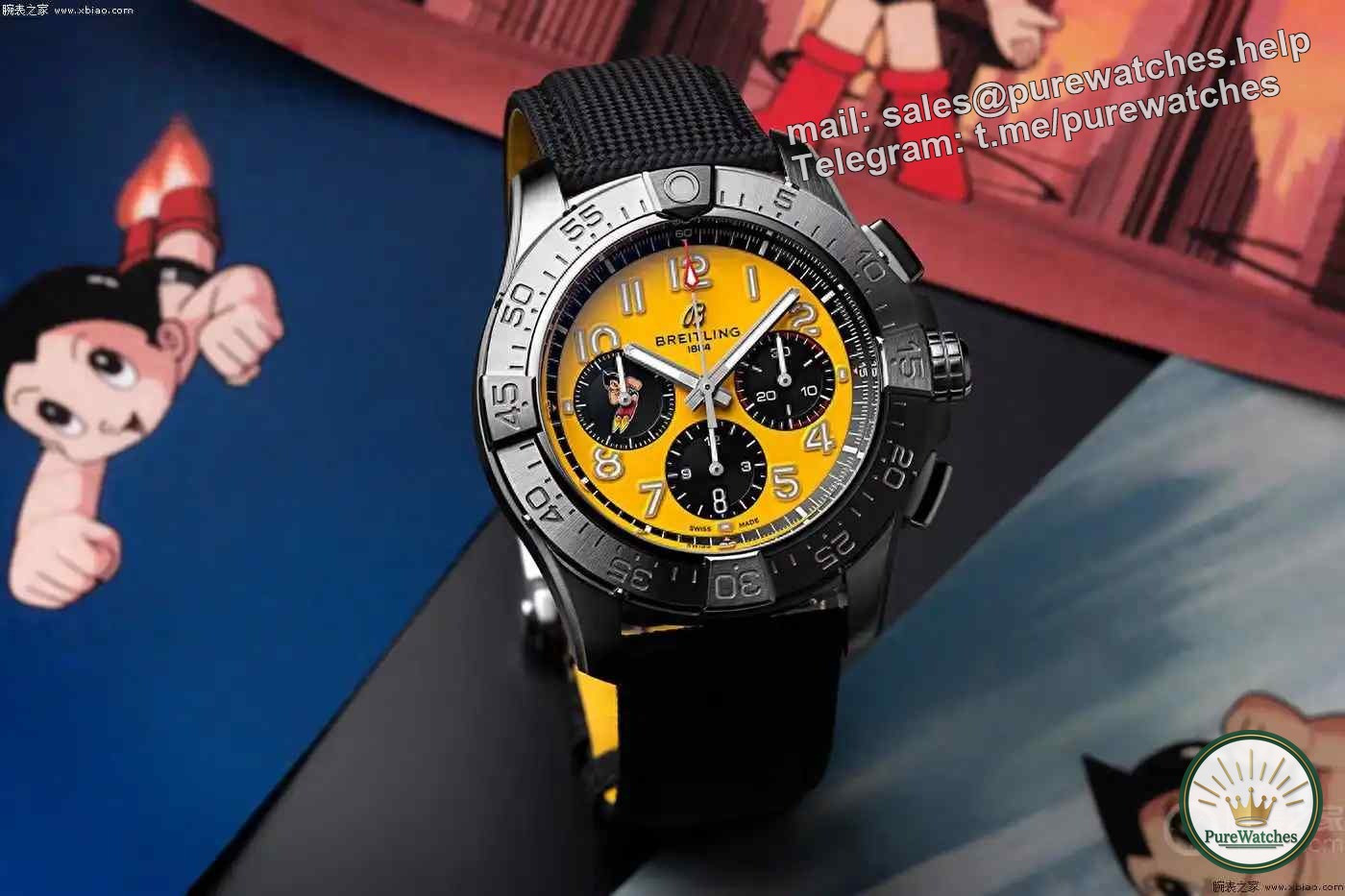 A must-have for collectors! Breitling Avengers B01 Astro Boy co-branded, full of details and sincerity