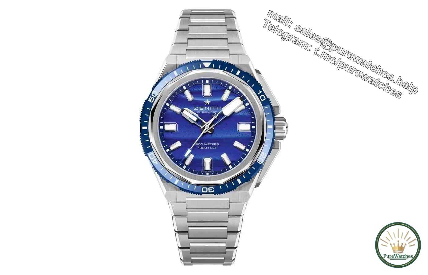 Put the ocean luminous light on your hands! Zenith’s bioluminescent diving watch is breathtakingly beautiful in the dark