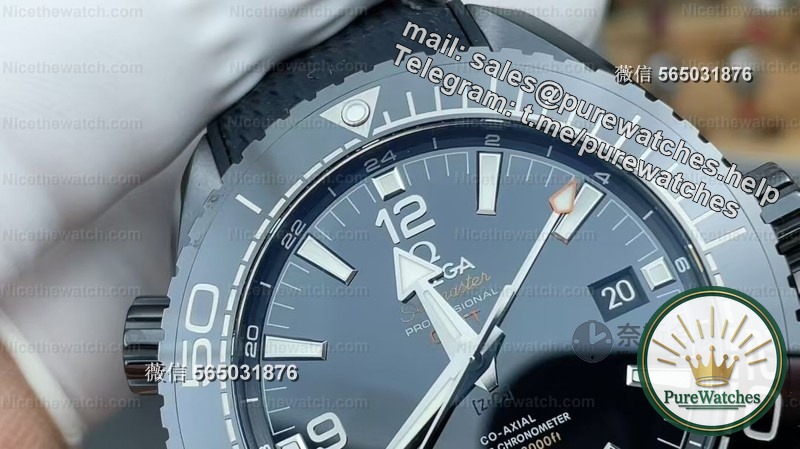 Say goodbye to electroplated black! VS Factory Omega Deep Sea Black uses real ceramic + sapphire mirror, and the 8906 movement has fully synchronized functions in both places.
