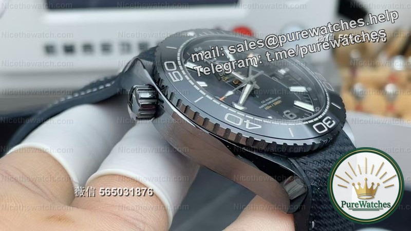 Say goodbye to electroplated black! VS Factory Omega Deep Sea Black uses real ceramic + sapphire mirror, and the 8906 movement has fully synchronized functions in both places.