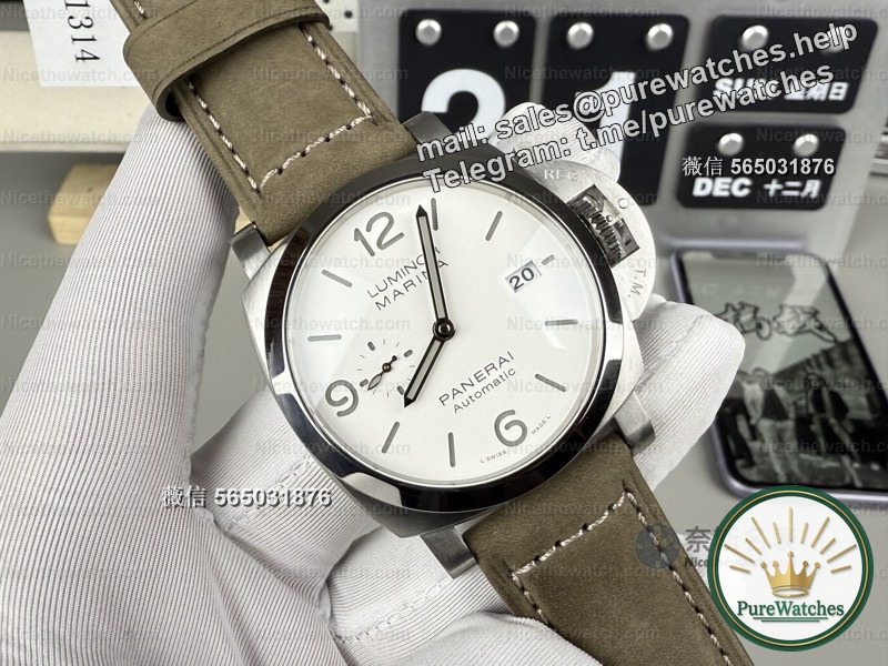 “5201314” A romantic choice! VS factory Panerai PAM1314 replica dial + integrated movement, details restored to the millimeter level