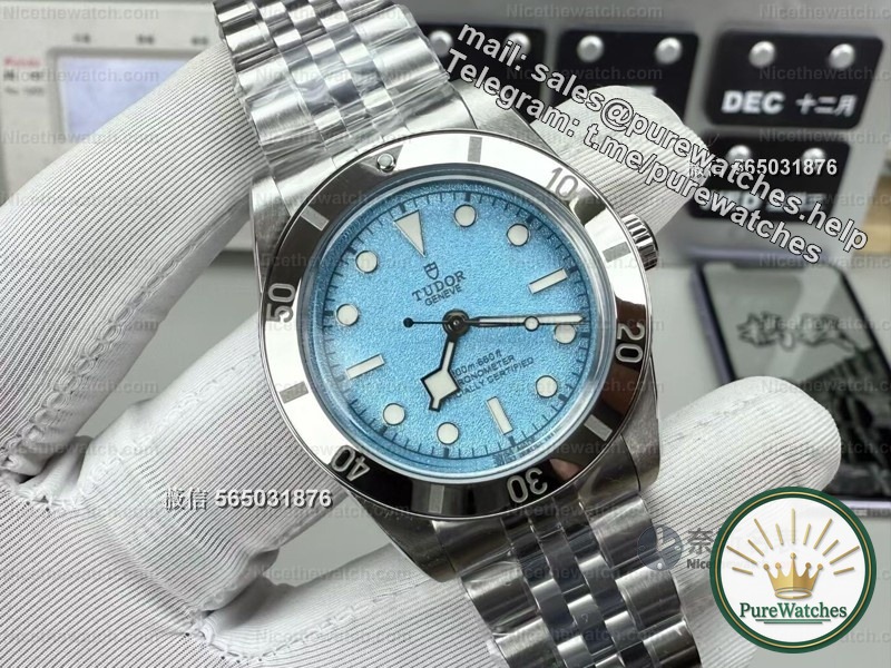 The small dial is back! ZF factory Tudor Biwan 54 model M79000, the lake blue sand table is breathtakingly beautiful!