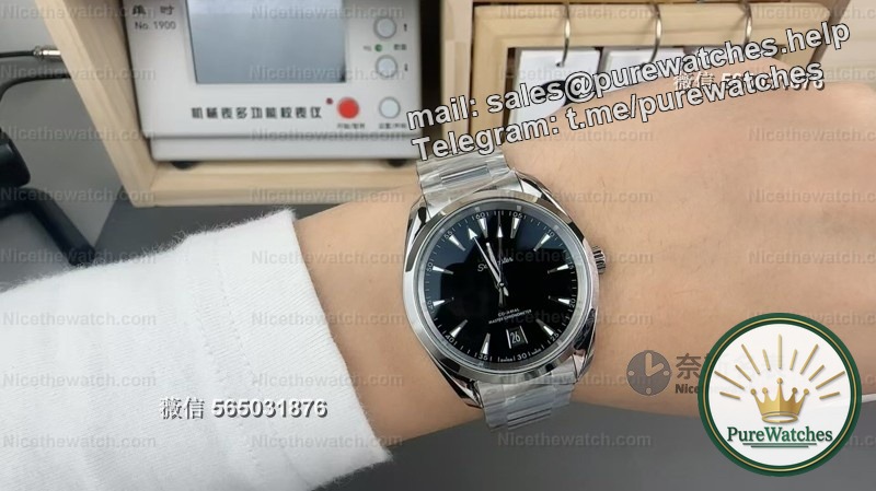 Good news for small wrists! In-depth review of VS factory Omega 38mm black dial Seamaster replica watch: Dandong 8800 movement + 54 hours of energy storage is really delicious!