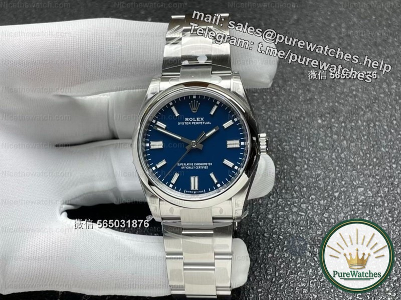 Matte Morandi blue is so high-end! VS Oyster Perpetual 41mm Dandong 3230 movement measured, 70 hours power reserve really fragrant