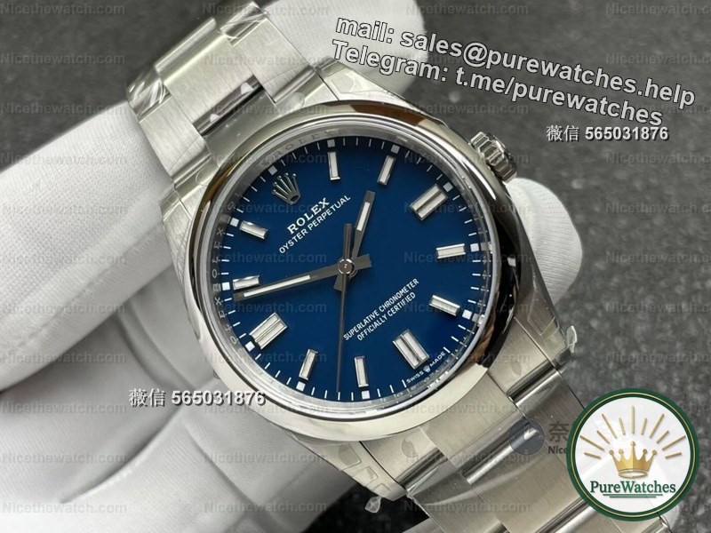 Matte Morandi blue is so high-end! VS Oyster Perpetual 41mm Dandong 3230 movement measured, 70 hours power reserve really fragrant