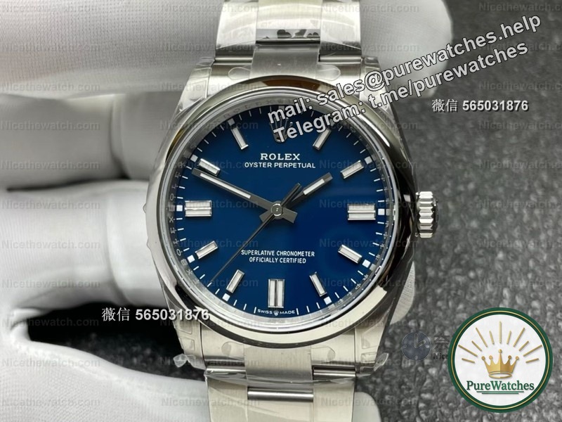 Matte Morandi blue is so high-end! VS Oyster Perpetual 41mm Dandong 3230 movement measured, 70 hours power reserve really fragrant