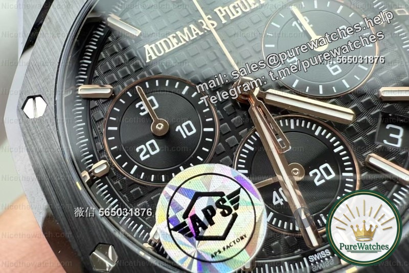 Full ceramic + card-free movement! Actual test of APS Audemars Piguet 26240 black ceramic replica, say goodbye to fake ones!