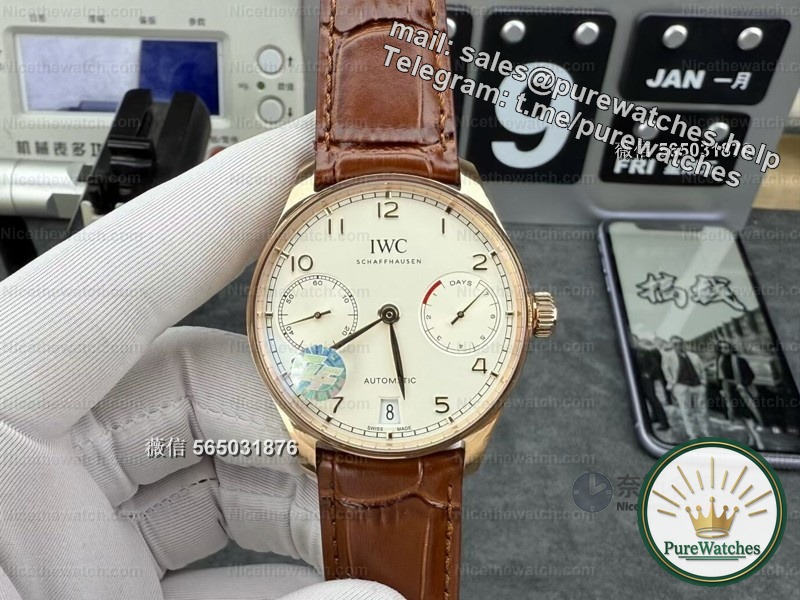 More noble than blue needles? Unboxing the ZF IWC Portuguese Seven Gold Pin Edition: full of details, even the CD pattern is correct!