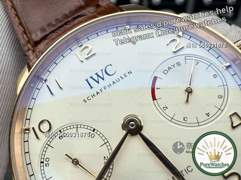More noble than blue needles? Unboxing the ZF IWC Portuguese Seven Gold Pin Edition: full of details, even the CD pattern is correct!