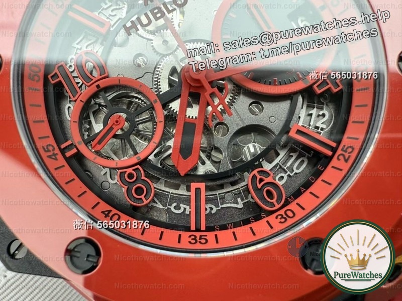 Say goodbye to 7750! BBF Factory Big Bang Red Magic is equipped with a self-developed UNICO movement, real timekeeping + quick-release strap, so delicious!