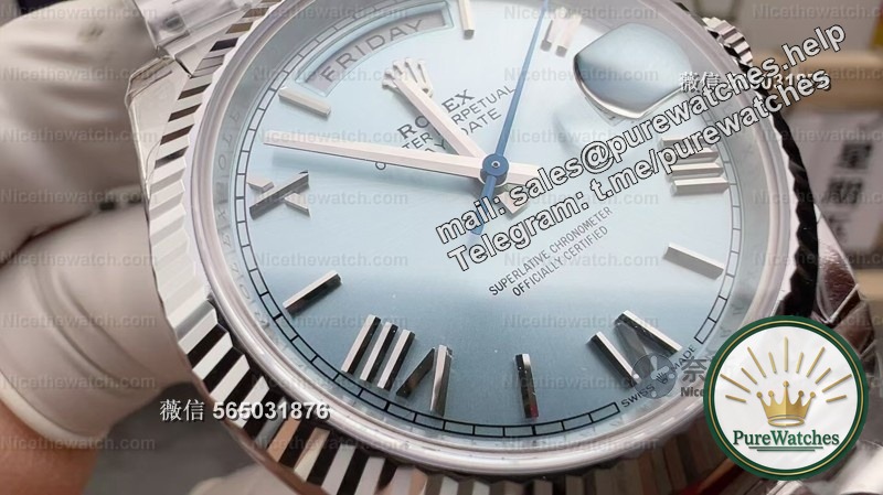 Actual test of RC Factory Ice Blue Log Weighted Edition: 210g real feel + 3255 integrated movement, this workmanship is really unparalleled!