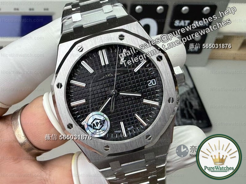 APS Audemars Piguet 15510ST black plate unboxing and actual test: Is the 41mm Steel King replica watch worth buying? Decide after reading this